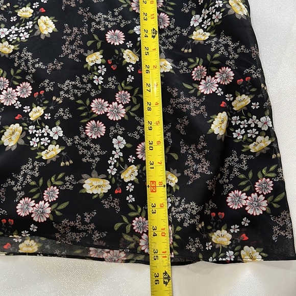 REVOLVE 1. STATE Long Sleeve Tie Neck Floral Shift Dress, Size M - Picture 8 of 10